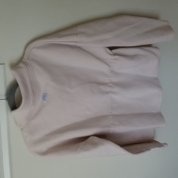 Varley Ivory Funnel Neck Drawstring Sweatshirt Top Sz S - Picture 4 of 7